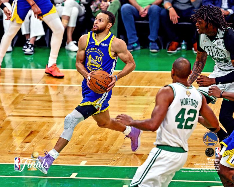 Steph Curry 2022 NBA Finals Action Golden State Warriors 8" x 10" Basketball Photo - Dynasty Sports & Framing 