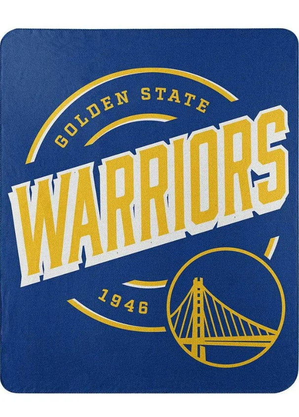 Golden State Warriors 50" x 60" Campaign Fleece Throw Blanket - Dynasty Sports & Framing