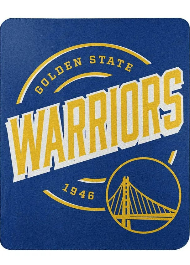 Golden State Warriors 50" x 60" Campaign Fleece Throw Blanket - Dynasty Sports & Framing 
