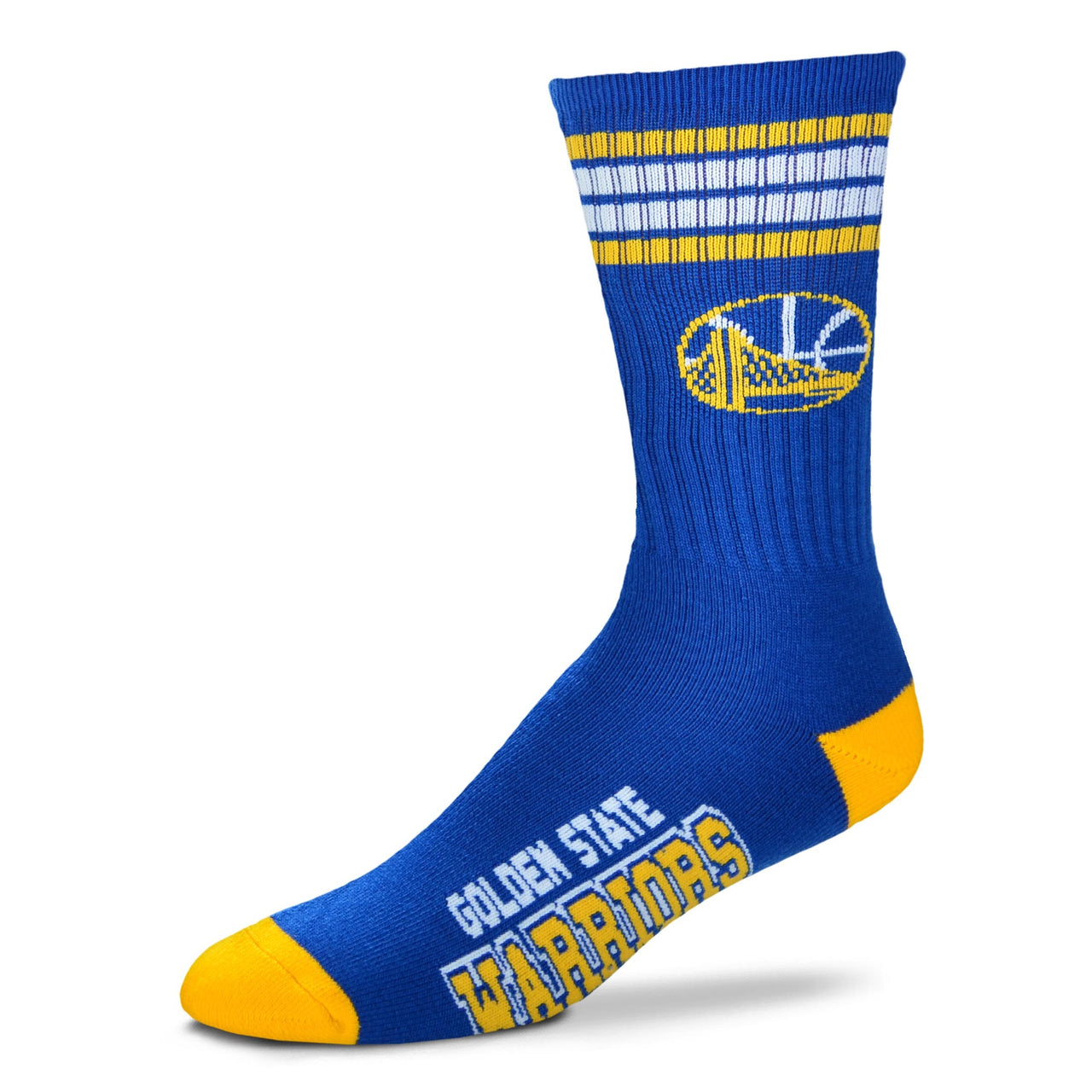 Golden State Warriors Men's 4 Stripe Deuce Socks - Dynasty Sports & Framing
