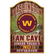 Washington Football Team Fan Cave 11" x 17" Wood Sign - Dynasty Sports & Framing 