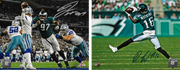 Quez Watkins & Javon Hargrave Philadelphia Eagles Autographed 8" x 10" Football Photos Combo - Dynasty Sports & Framing 