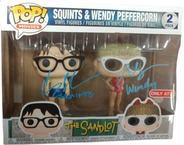 The Sandlot Chauncey Leoparcii (Squints) & Marley Shelton (Wendy Peffercorn) Autographed Funko Pops - Dynasty Sports & Framing 