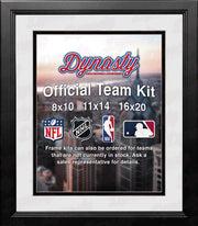 MLB Baseball Photo Picture Frame Kit - Chicago White Sox (White Matting, Black Trim) - Dynasty Sports & Framing 