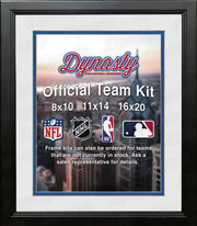 MLB Baseball Photo Picture Frame Kit - Kansas City Royals (White Matting, Blue Trim) - Dynasty Sports & Framing 