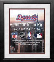 NHL Hockey Photo Picture Frame Kit - Arizona Coyotes (White Matting, Brick Red Trim) - Dynasty Sports & Framing 