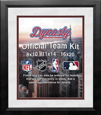 MLB Baseball Photo Picture Frame Kit - Arizona Diamondbacks (White Matting, Brick Red Trim) - Dynasty Sports & Framing 