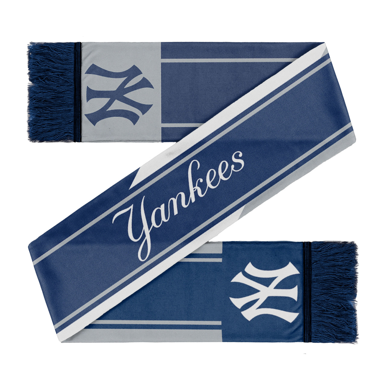 New York Yankees Colorwave Wordmark Scarf - Dynasty Sports & Framing 
