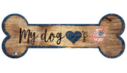 New York Yankees Baseball Dog Bone Wooden Sign - Dynasty Sports & Framing 