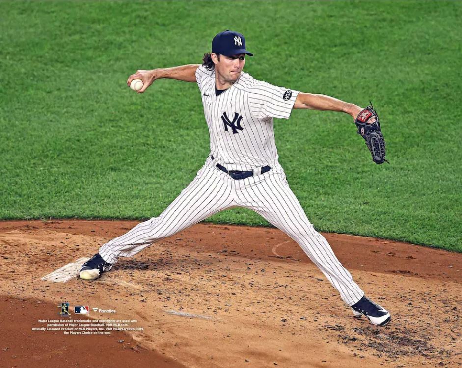 Gerrit Cole in Action New York Yankees 8" x 10" Baseball Photo - Dynasty Sports & Framing 