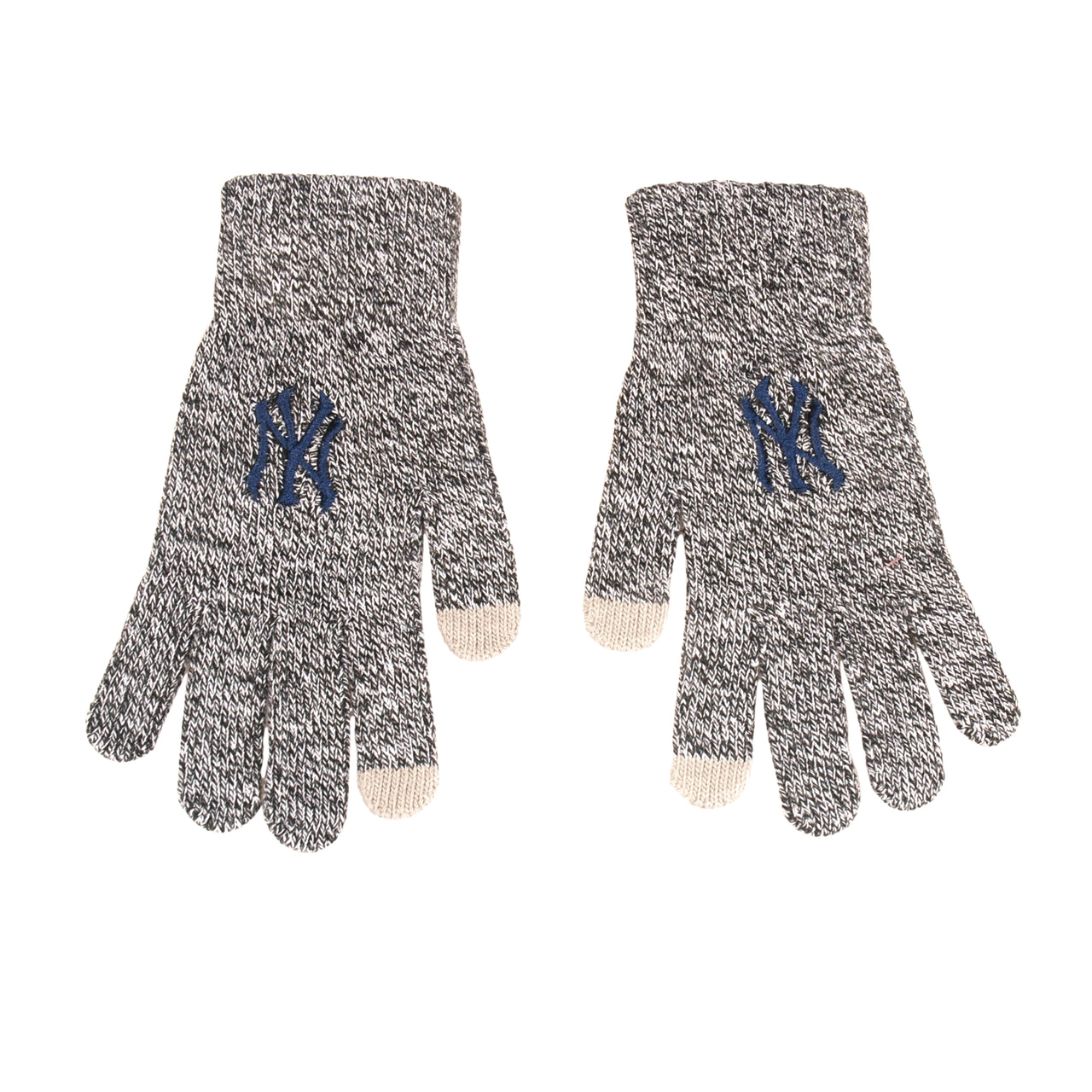 New York Yankees Gray Knit Texting Gloves - Dynasty Sports & Framing 