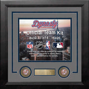 MLB Baseball Photo Picture Frame Kit - New York Yankees (Grey Matting, Navy Trim) - Dynasty Sports & Framing 