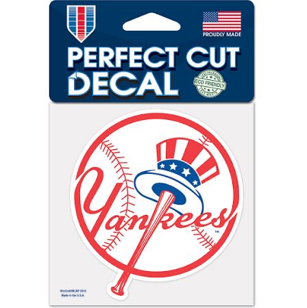 New York Yankees MLB Baseball 4" x 4" Logo Decal - Dynasty Sports & Framing 