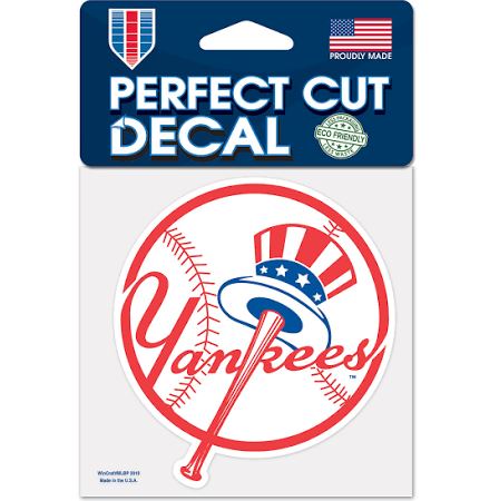 New York Yankees 4" x 4" Logo Decal - Dynasty Sports & Framing 