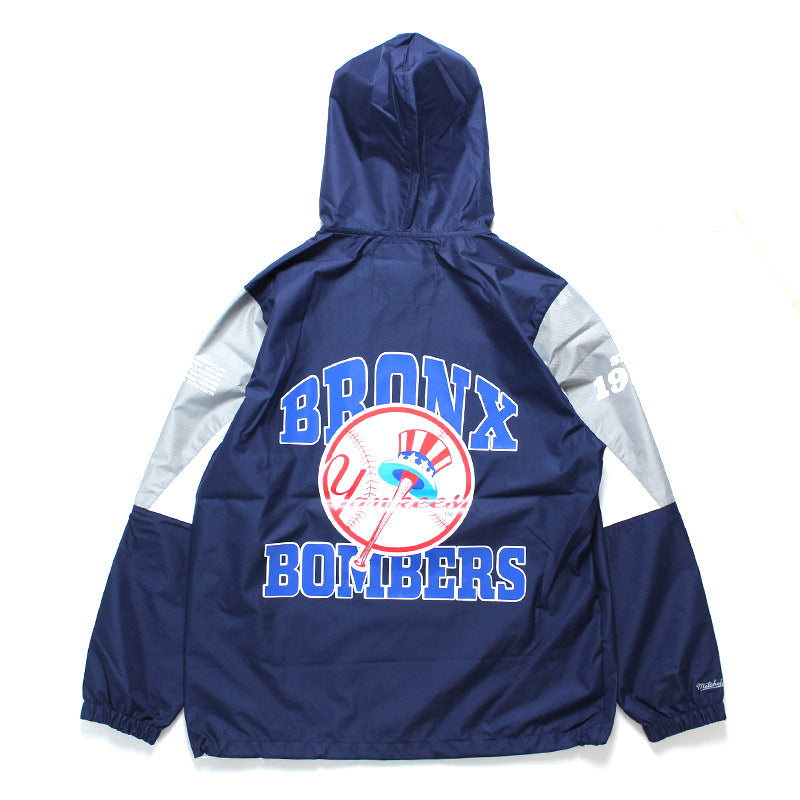 New York Yankees Mitchell & Ness Origins Pullover Windbreaker Jacket - Dynasty Sports & Framing 
