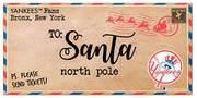 New York Yankees 6'' x 12'' Letter to Santa Sign - Dynasty Sports & Framing 