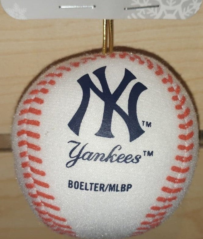 New York Yankees Plush Baseball Ornament - Dynasty Sports & Framing 