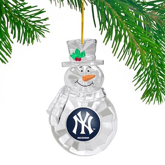 New York Yankees Snowman Holiday Ornament - Dynasty Sports & Framing 