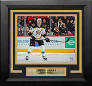 Zdeno Chara in Action Boston Bruins 8" x 10" Framed Hockey Photo - Dynasty Sports & Framing 