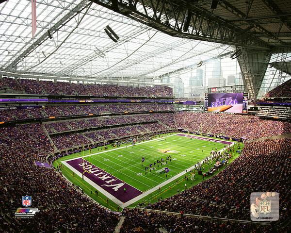 Minnesota Vikings U.S. Bank Stadium 8" x 10" Football Photo - Dynasty Sports & Framing 