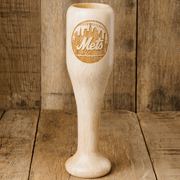 New York Mets Wind Up Baseball Wood Wine Mug - Dynasty Sports & Framing 
