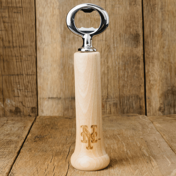 New York Mets Wood Bat Bottle Opener - Dynasty Sports & Framing 