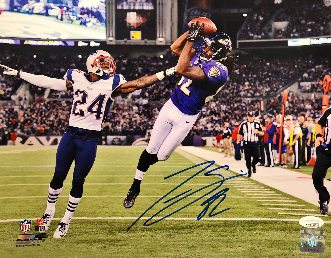 Torrey Smith v. Patriots Baltimore Ravens Autographed 11" x 14" Photo - Dynasty Sports & Framing 