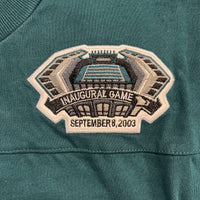 Brian Dawkins Philadelphia Eagles Mitchell & Ness Throwback Retired Player Inaugural Game Patch Long Sleeve Shirt - Dynasty Sports & Framing 