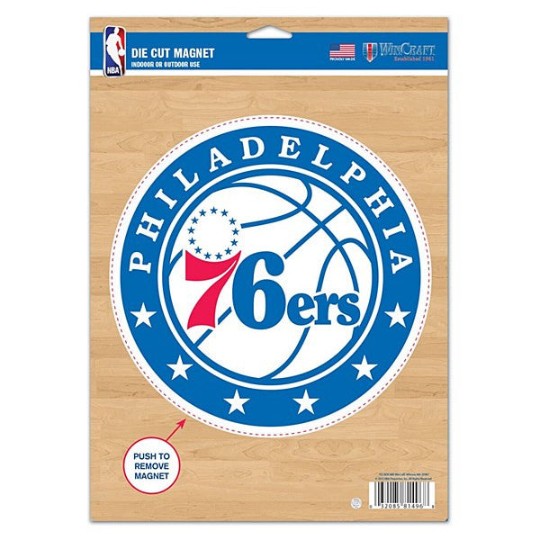 Philadelphia 76ers NBA Basketball 8" Die-Cut Magnet - Dynasty Sports & Framing 