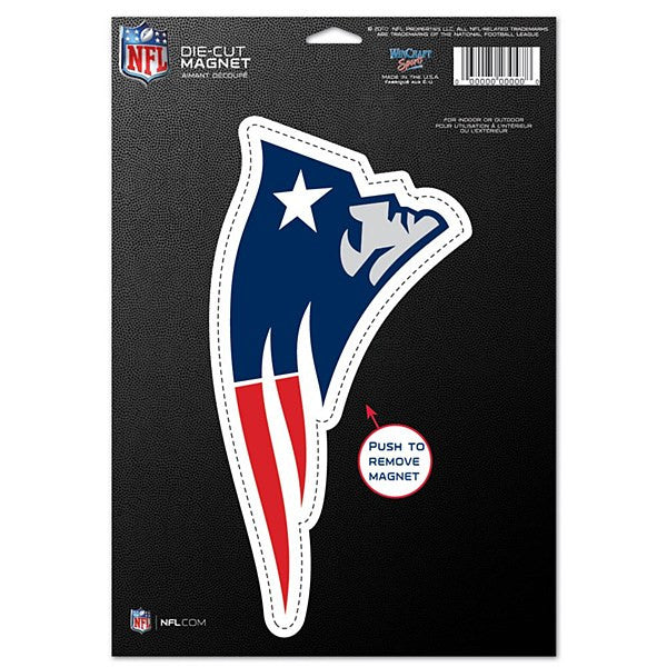New England Patriots NFL Football 8" Die-Cut Magnet - Dynasty Sports & Framing 
