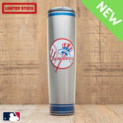 New York Yankees Metal Baseball Bat Dugout Travel Mug - Dynasty Sports & Framing 