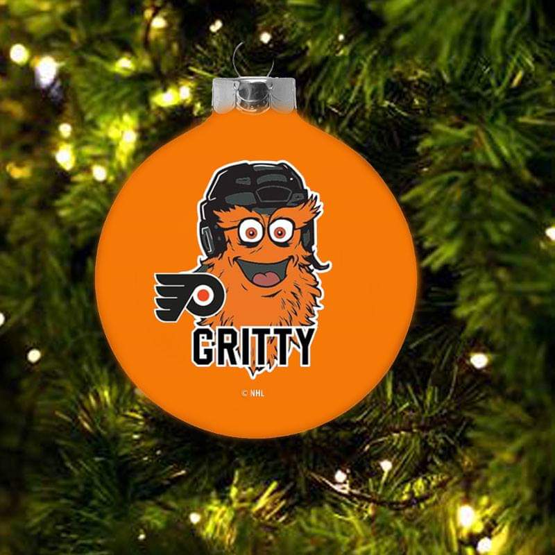 Gritty Flyers Christmas Holiday Ball  Ornament - Dynasty Sports & Framing